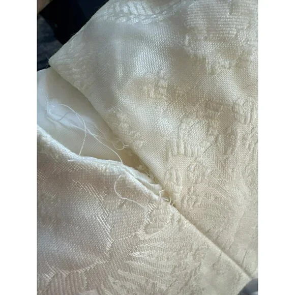 Vintage Jessica McClintock Ivory Lace Dress 6 Off-Shoulder Beaded Bridal Mini - Picture 12 of 12